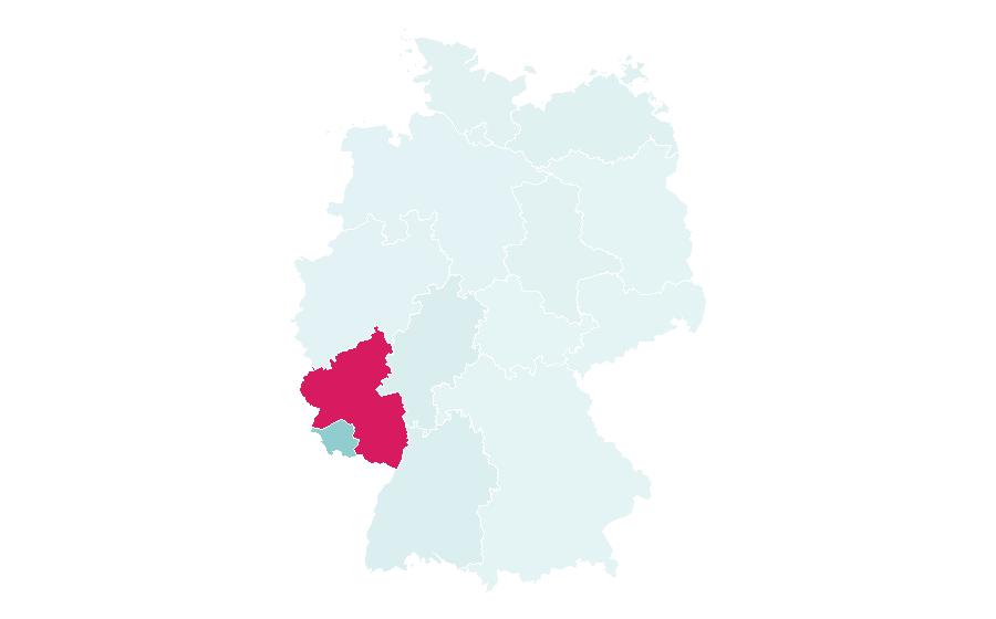 Affinity by region — 1. FC Kaiserslautern, Germany