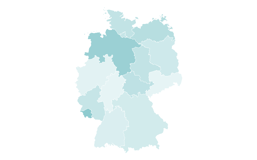 Affinity by region — 10K run, Germany