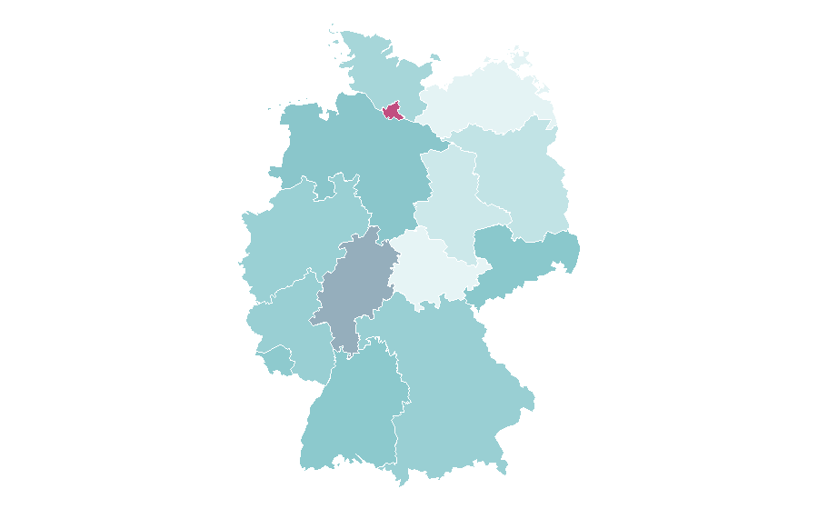 Affinität nach Region — 11 Freunde, Deutschland