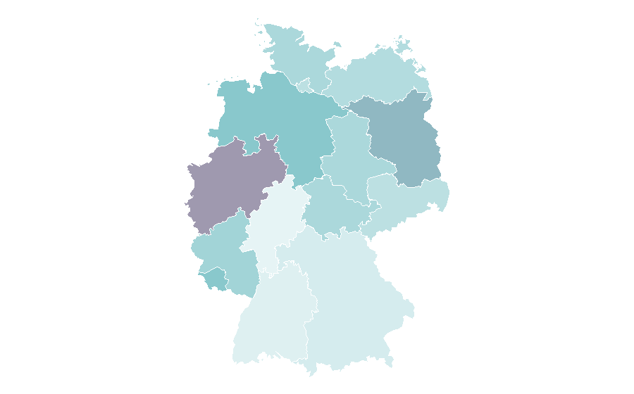 Affinité par région — 1980s, Allemagne