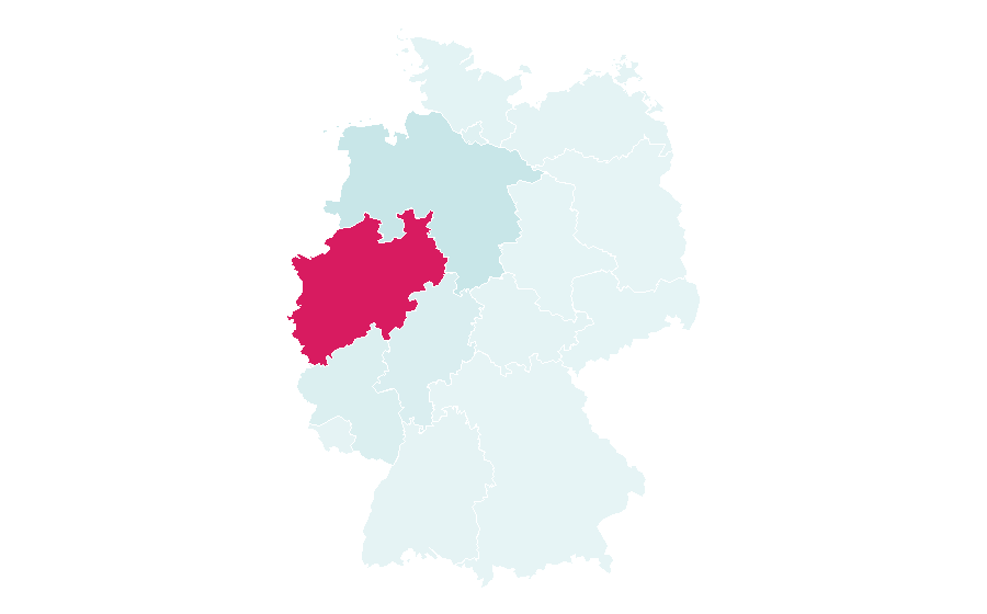 Affinity by region — 1LIVE, Germany
