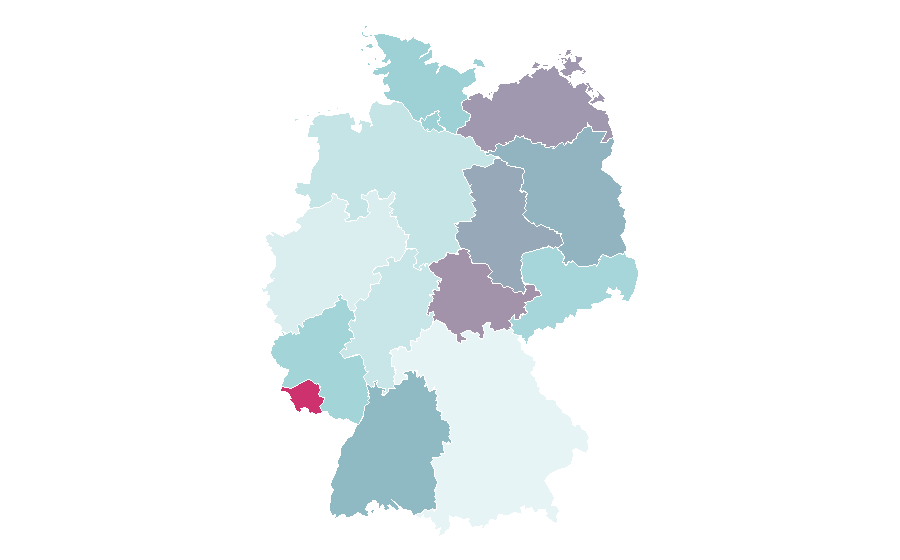 Affinity by region — 3000 metres, Germany