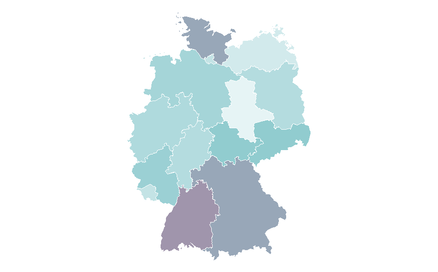 Affinity by region — 3sat, Germany