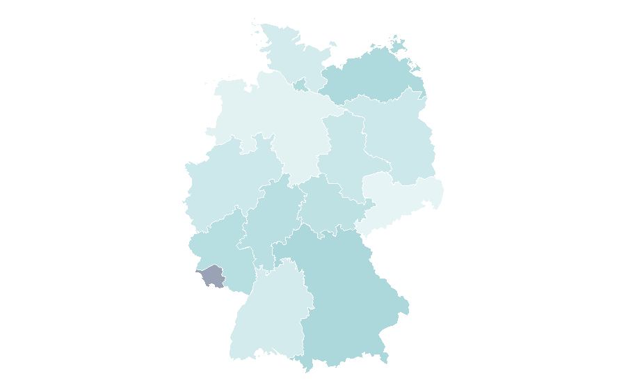Affinité par région — 5K run, Allemagne