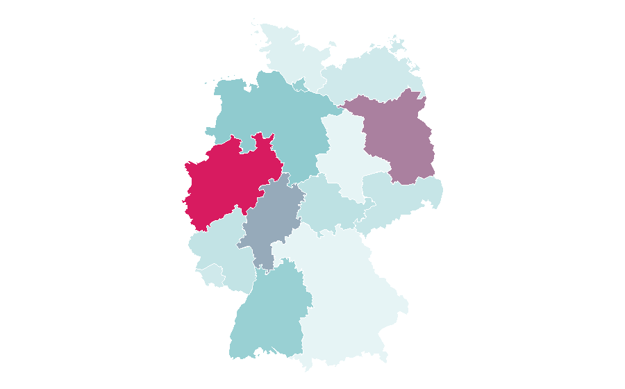 Affinity by region — Abitur, Germany