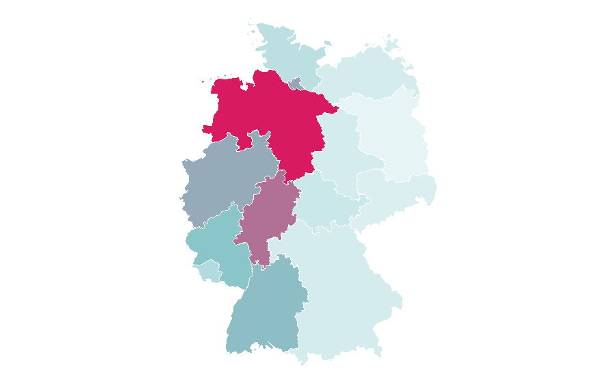 Affinity by region — Abrahamic religions, Germany