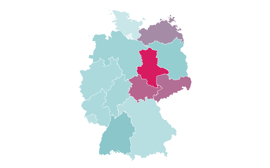 Affinità per regione — Academic degree, Germania