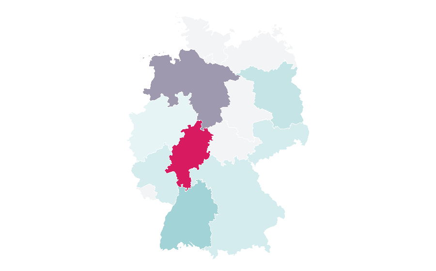 Affinity by region — Advance health care directive, Germany