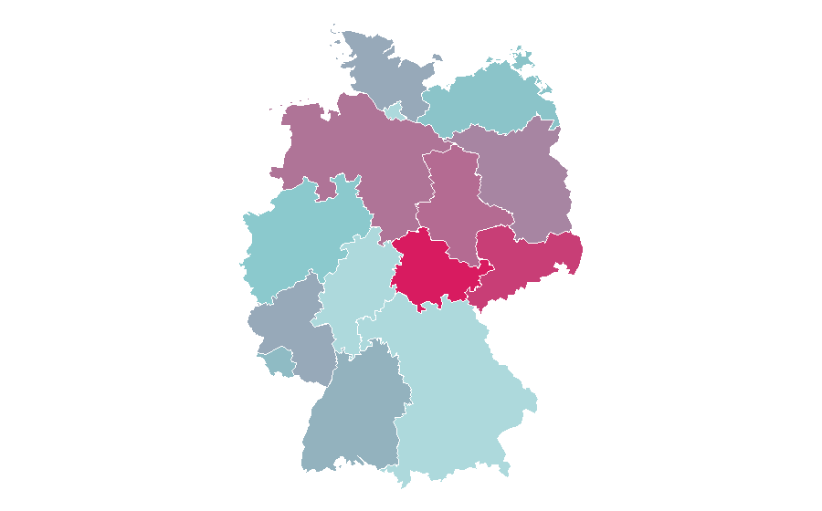 Affinità per regione — Advent calendar, Germania