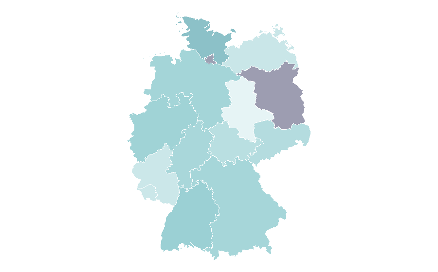 Affinity by region — AdWords, Germany