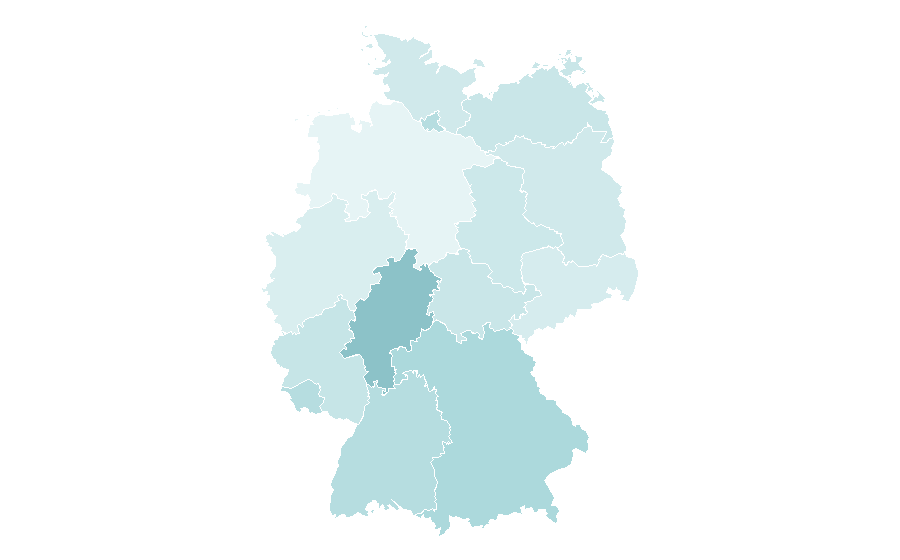 Affinité par région — Aerobic exercise, Allemagne