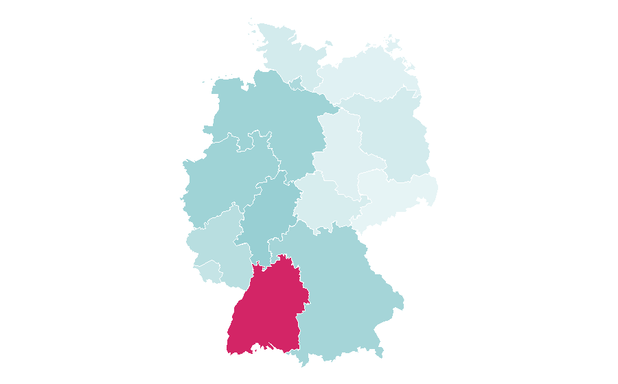 Affinity by region — Aerospace engineering, Germany
