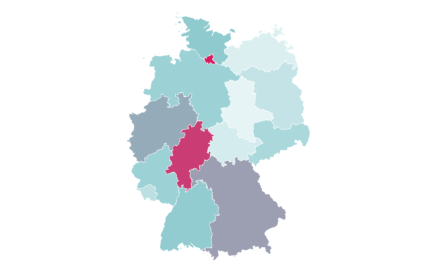 Affinity by region — Affiliate, Germany