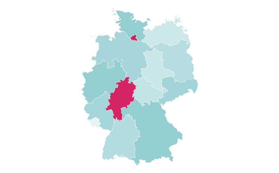 Affinité par région — Afghanistan, Allemagne