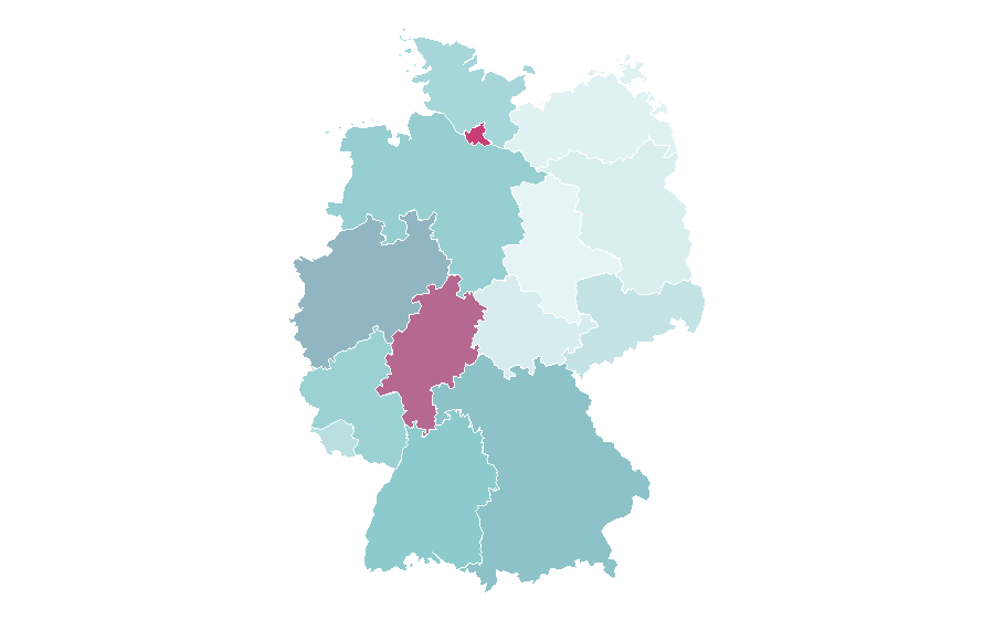 Affinity by region — Afrikaans, Germany