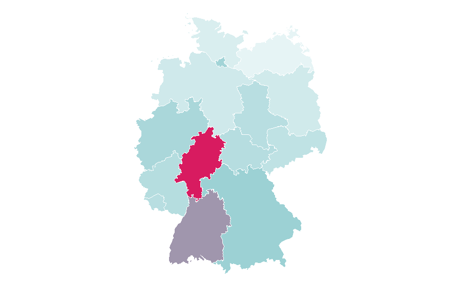 Affinity by region — Air India, Germany