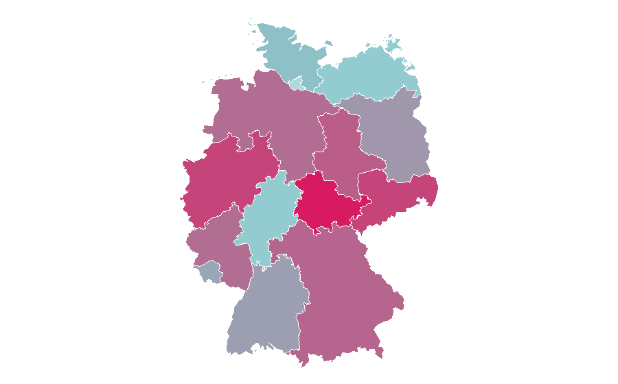 Affinità per regione — Air Up, Germania