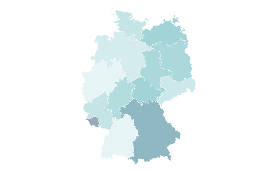 Affinity by region — Airbrush makeup, Germany