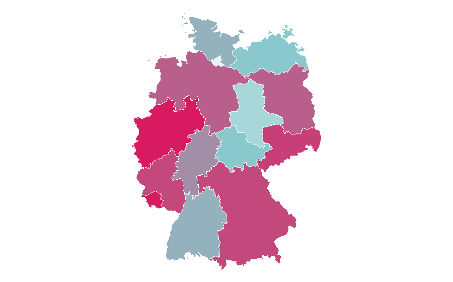 Affinity by region — Akinator, Germany