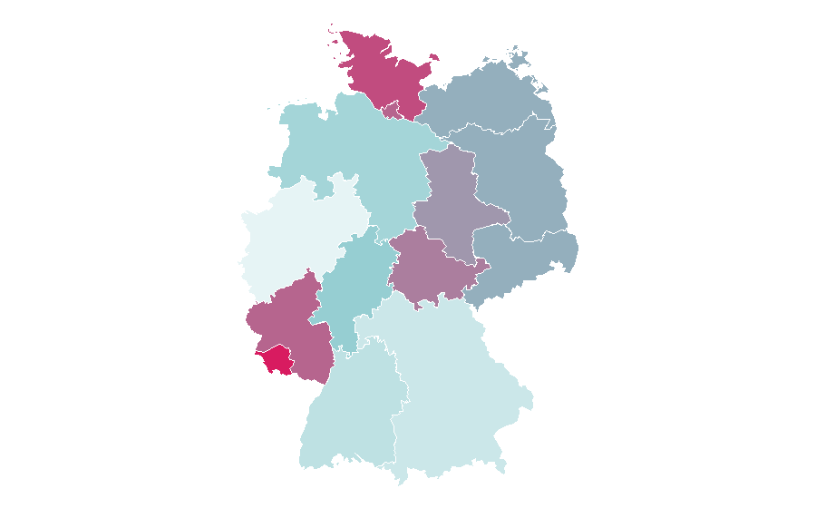 Affinity by region — Al-Hajj, Germany