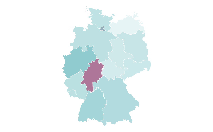 Affinity by region — Al Jazeera, Germany