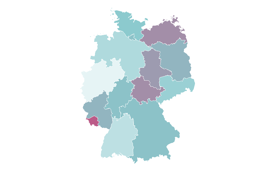 Affinity by region — Alamo Mission in San Antonio, Germany