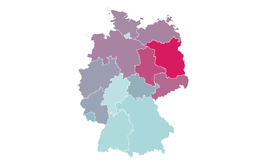 Afinidad por región — Alan Ritchson, Alemania