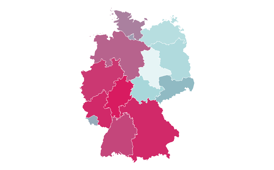 Affinity by region — Alaska, Germany