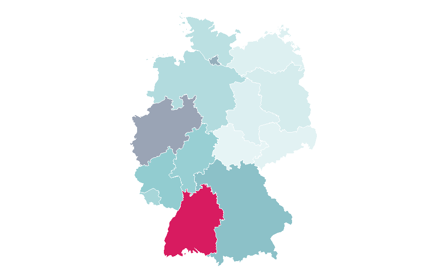 Affinity by region — Albania national football team, Germany