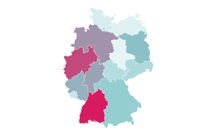 Affinité par région — Albert Einstein, Allemagne