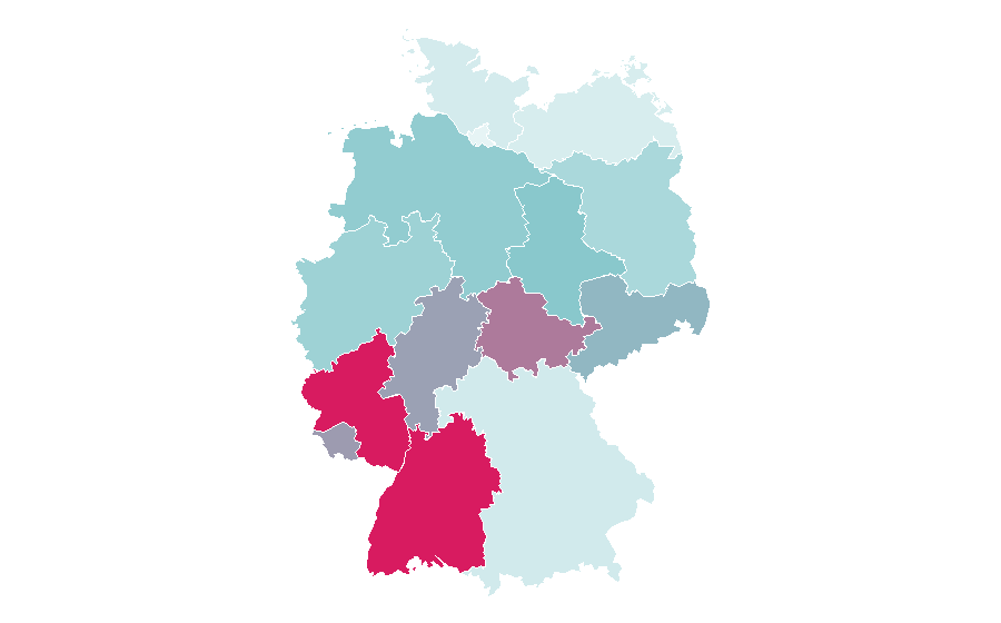 Affinity by region — Albert Schweitzer, Germany