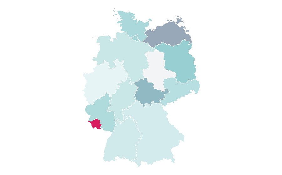 Affinity by region — Algerian Arabic, Germany