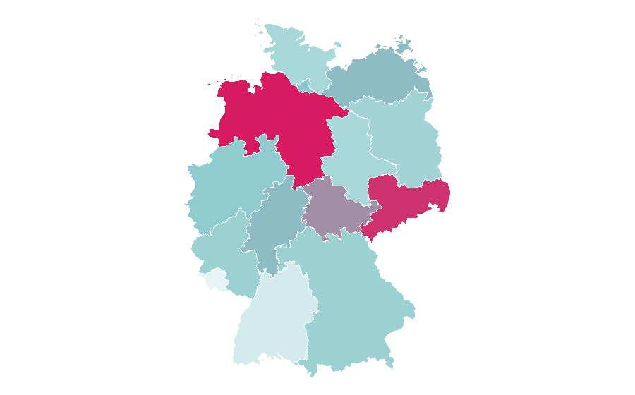 Affinity by region — All Quiet on the Western Front, Germany