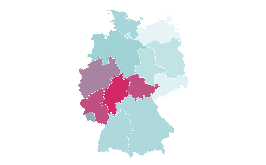 Affinity by region — Allergy, Germany