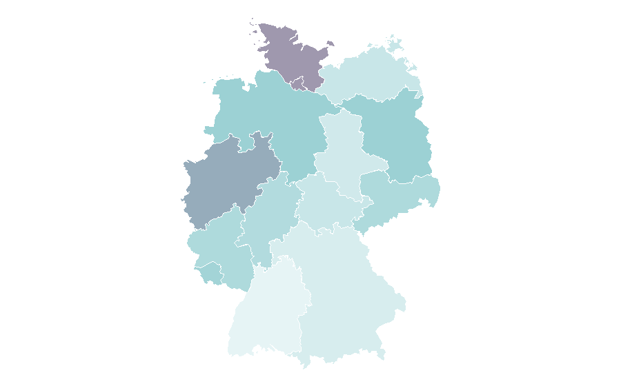 Affinity by region — Ally McBeal, Germany