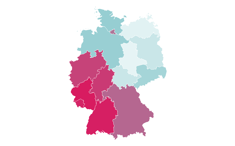 Affinity by region — Alpine A110, Germany
