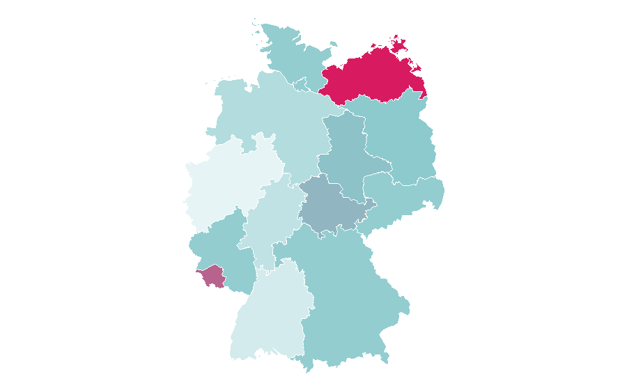 Affinity by region — Alternative energy, Germany