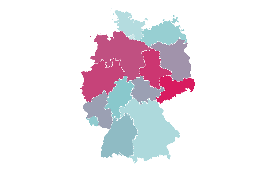 Affinität nach Region — Aluminium, Deutschland
