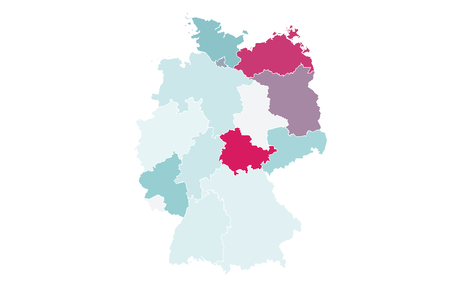 Affinity by region — Amateur astronomy, Germany