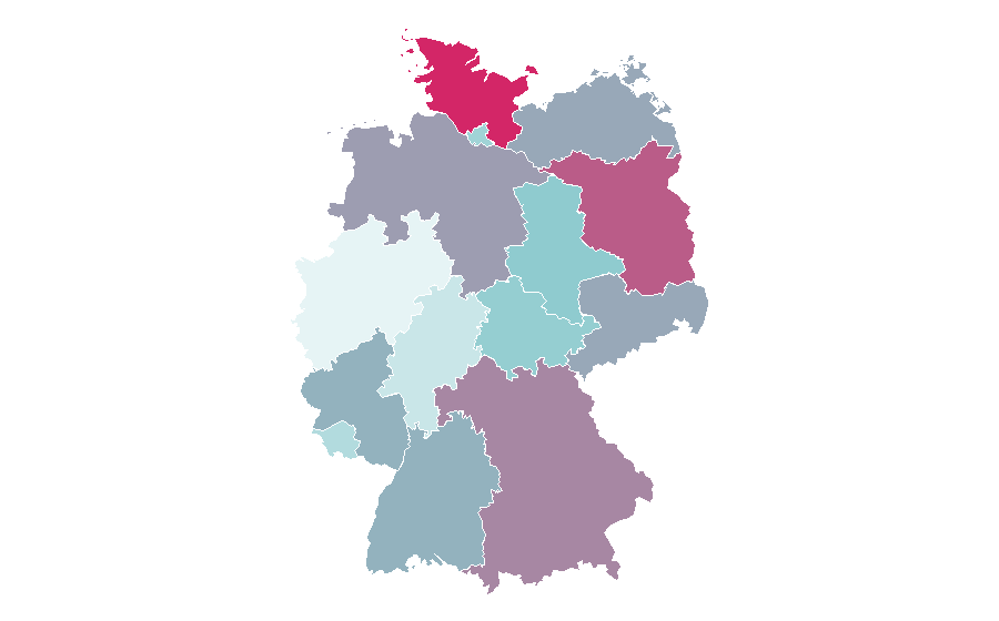 Affinität nach Region — Amazon Prime Video, Deutschland