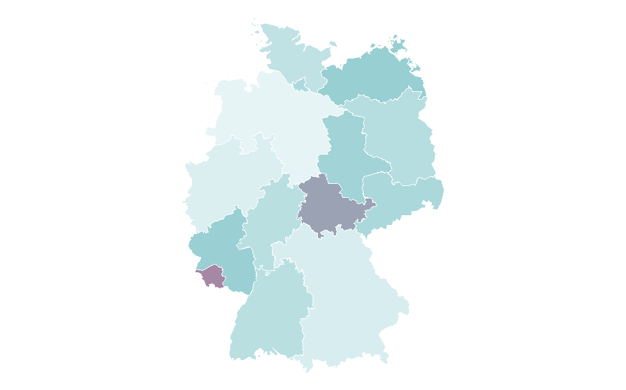 Affinity by region — American culture, Germany