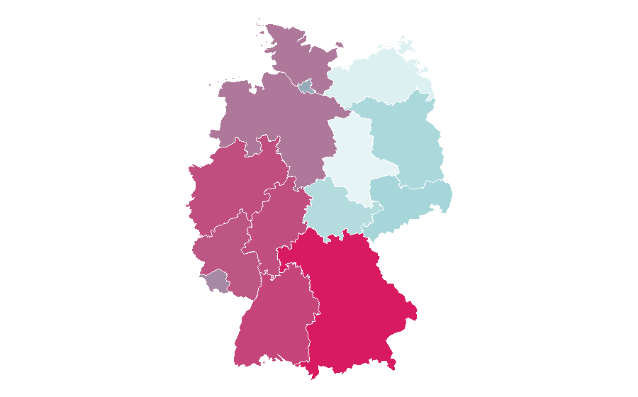 Affinity by region — American Music Award, Germany