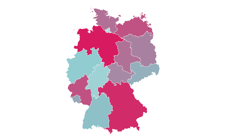 Affinity by region — American Paint Horse, Germany