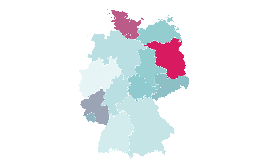 Affinity by region — American University of Afghanistan, Germany