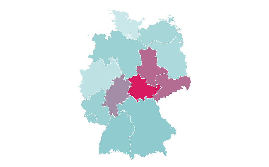 Affinity by region — Amigo Spiele, Germany