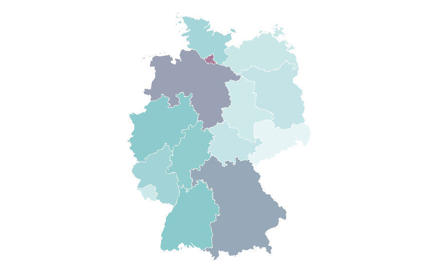Affinity by region — Amnesty International, Germany