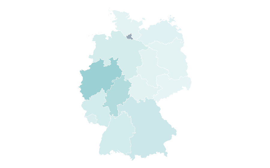 Affinity by region — Amsterdam Dance Event, Germany