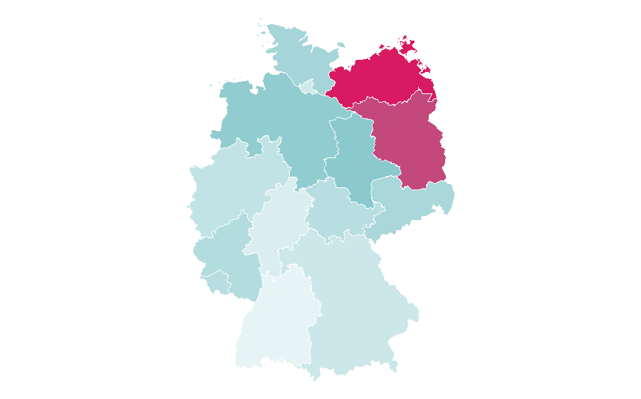 Affinità per regione — ancestry, Germania