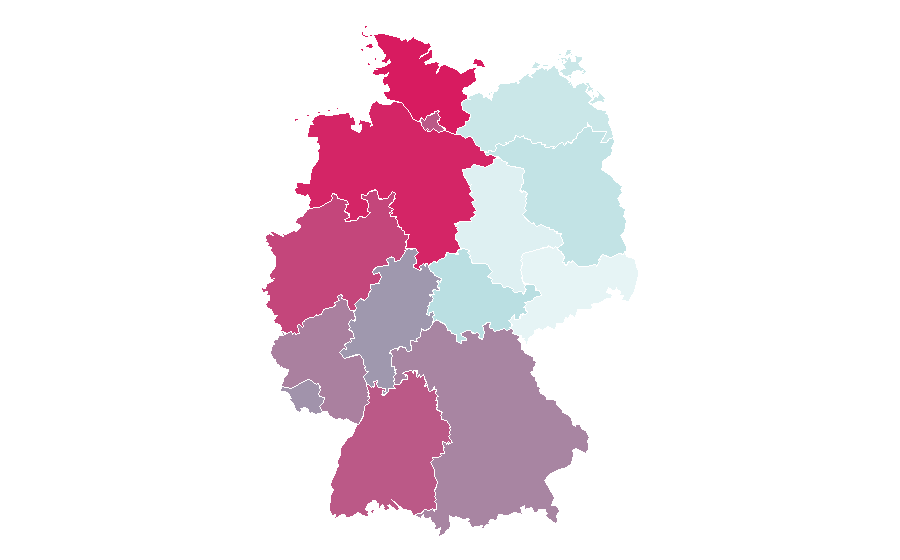 Affinity by region — Andrey Rublev, Germany