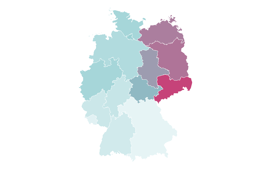 Affinità per regione — Angela Merkel, Germania